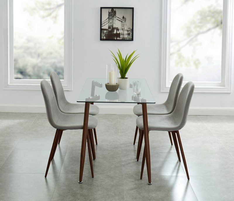 Abbot/Lyna - 5 Pc Dining Set Package - Splendid Furnishings