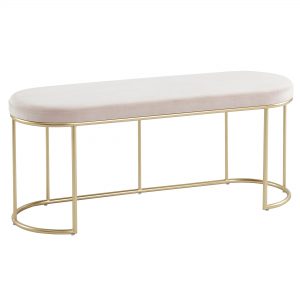 Perla Blush Pink & Gold Bench