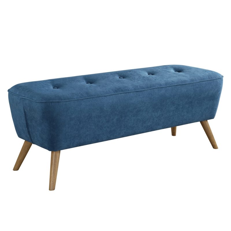 Remy Bench/Ottoman Blue