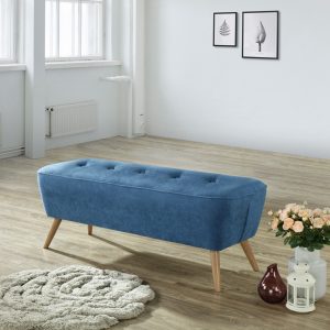 Remy Bench/Ottoman Blue 1