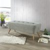 Remy Bench/Ottoman Grey 1