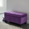 Sally Purple Storage Ottoman