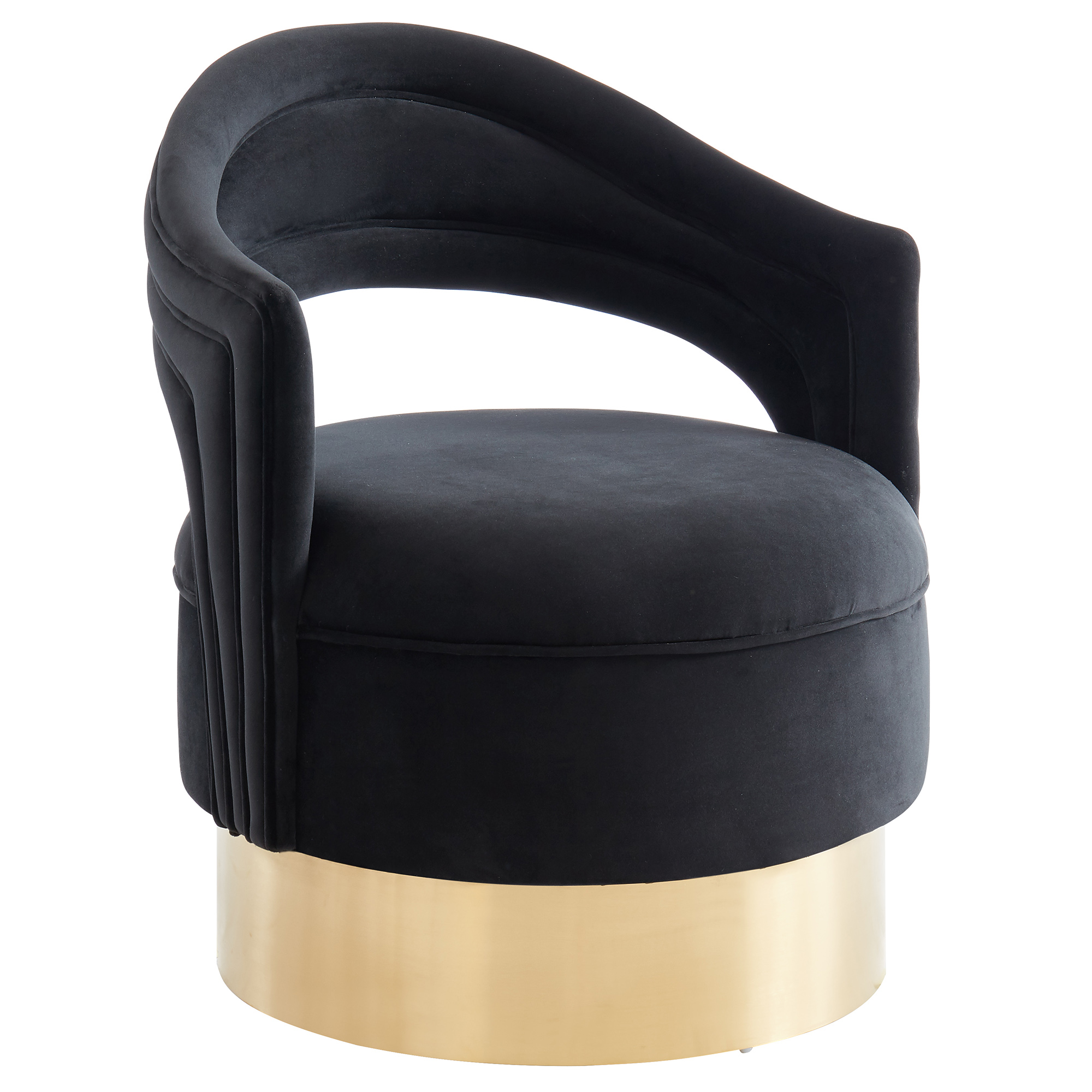 Sloane Black & Gold Accent Chair - Splendid Furnishings