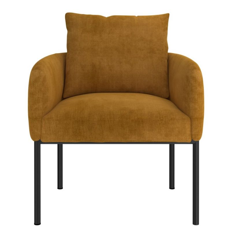 Petrie Mustard Accent Chair Splendid Furnishings