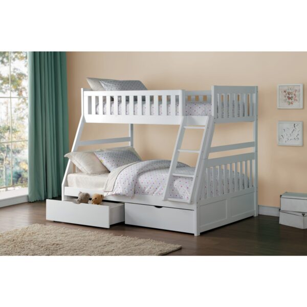 B2053 Twin/Full Bunk Bed with Storage Boxes Splendid Furnishings