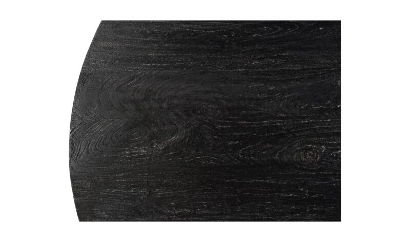 Cember Black Mango Wood Dining Table - Splendid Furnishings